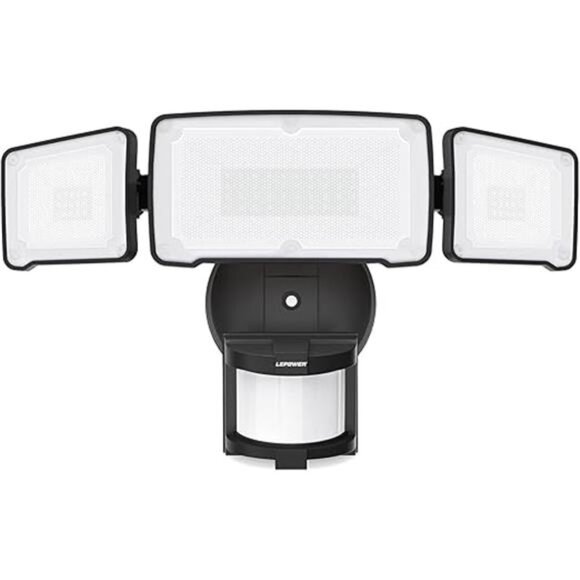 LED Motion Sensor Security Lights, 3 Head Motion Detected, 38W,4200LM,Waterproof - Picture 6 of 6